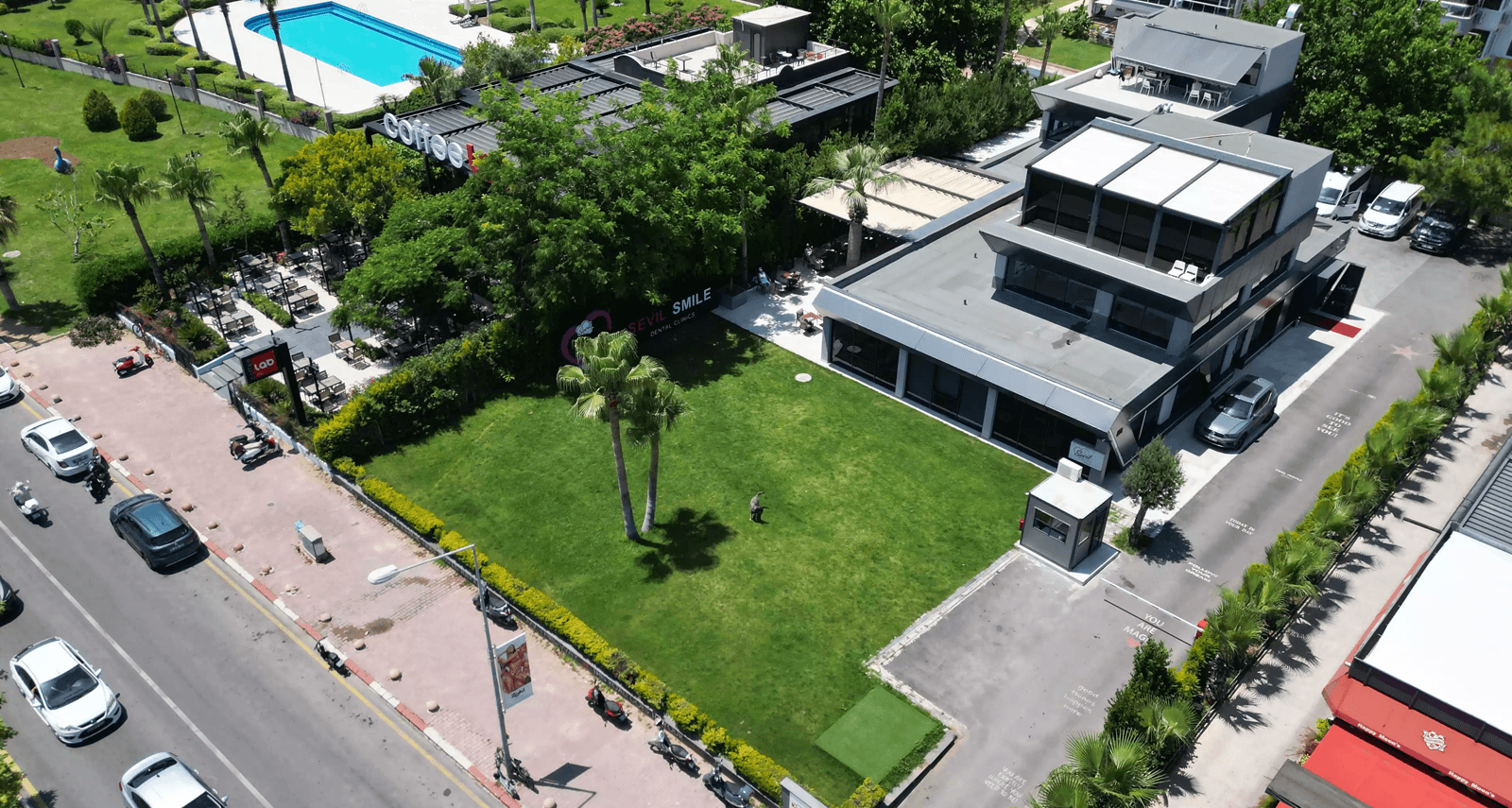 Birdseye view of Sevil Smile Studio in Antalya